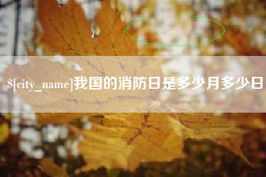 邯郸我国的消防日是多少月多少日