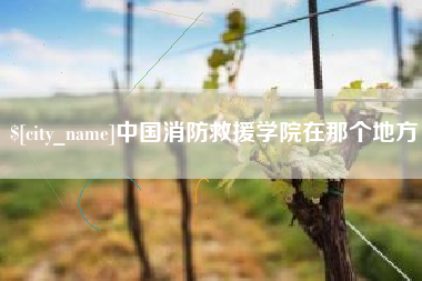 邯郸中国消防救援学院在那个地方