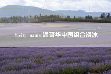 邯郸温哥华中国组合滑冰