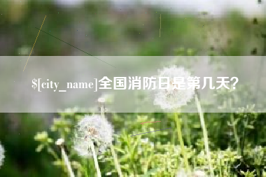 邯郸全国消防日是第几天？