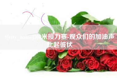 邯郸500米接力赛-观众们的加油声此起彼伏