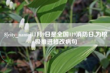 邯郸11月9日是全国119消防日,为积极推进修改病句