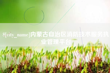 邯郸内蒙古自治区消防技术服务执业管理平台