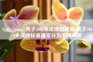 邯郸男子5000米成绩对照表-男子5000米成绩标准通常分为不同等级