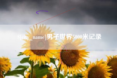 邯郸男子世界5000米记录