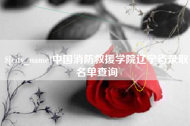 邯郸中国消防救援学院辽宁省录取名单查询