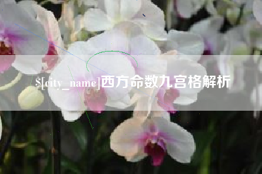 邯郸西方命数九宫格解析