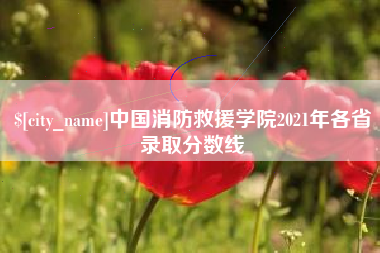 邯郸中国消防救援学院2021年各省录取分数线