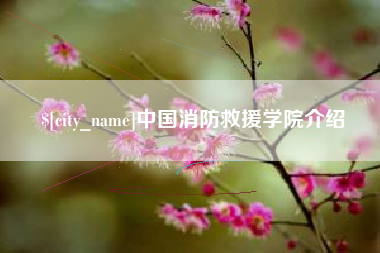 邯郸中国消防救援学院介绍