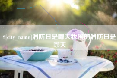 邯郸消防日是哪天我国的消防日是哪天