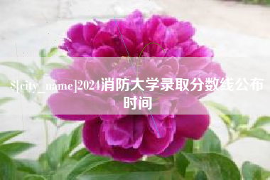 邯郸2024消防大学录取分数线公布时间