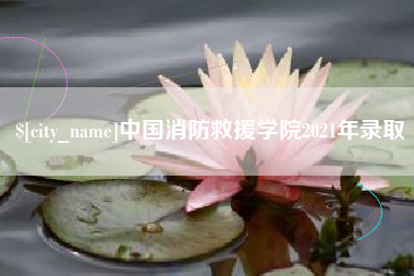邯郸中国消防救援学院2021年录取
