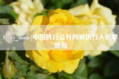邯郸中国执行公开网被执行人名单查询