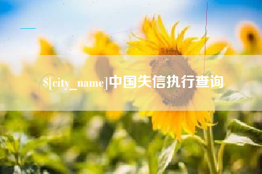 邯郸中国失信执行查询