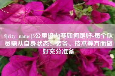 邯郸5公里接力赛如何跑好-每个队员需从自身状态、装备、技术等方面做好充分准备