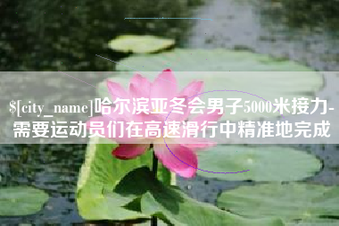 邯郸哈尔滨亚冬会男子5000米接力-需要运动员们在高速滑行中精准地完成