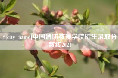 邯郸中国消防救援学院招生录取分数线2021
