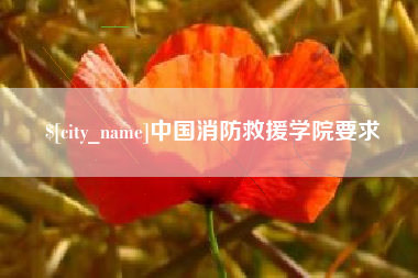 邯郸中国消防救援学院要求