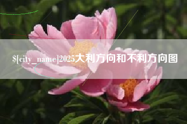邯郸2025大利方向和不利方向图