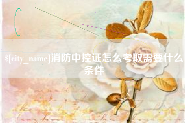 邯郸消防中控证怎么考取需要什么条件