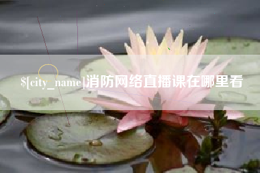 邯郸消防网络直播课在哪里看