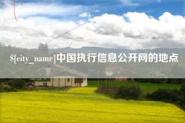 邯郸中国执行信息公开网的地点