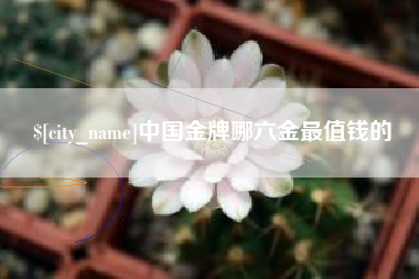 邯郸中国金牌哪六金最值钱的