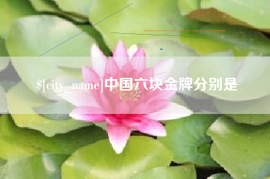 邯郸中国六块金牌分别是