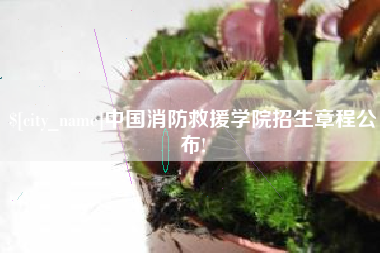 邯郸中国消防救援学院招生章程公布!