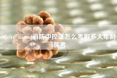 邯郸消防中控证怎么考取多大年龄能考